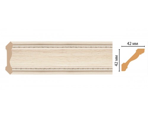 Плинтус потолочный DECOMASTER 180-13 (42*42*2400мм)