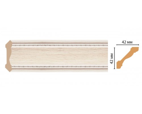 Плинтус потолочный DECOMASTER 180-14 (42*42*2400мм)