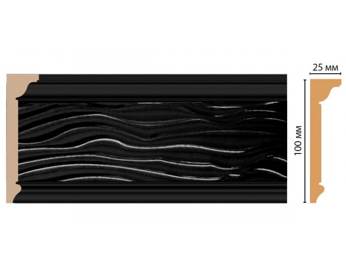 Плинтус потолочный DECOMASTER D218-195 (100*25*2400мм)