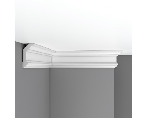 Плинтус потолочный гладкий DECOMASTER 96321F гибкий (100*50*2400мм)