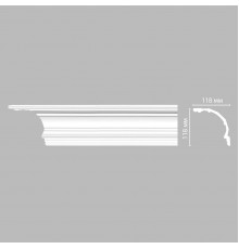 Плинтус потолочный гладкий DECOMASTER DP-50 (118*118*2400мм)