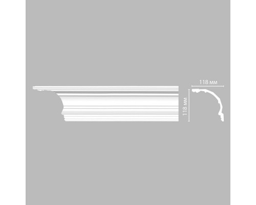Плинтус потолочный гладкий DECOMASTER DP-50 (118*118*2400мм)