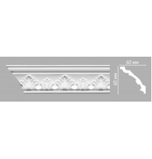 Плинтус потолочный с рисунком DECOMASTER 95015 (60х60х2400мм)