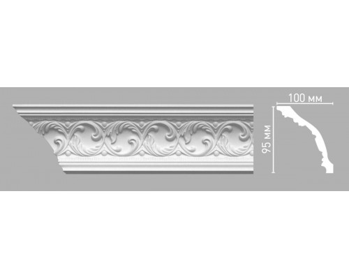Плинтус потолочный с рисунком DECOMASTER 95103 (95х100х2400мм)