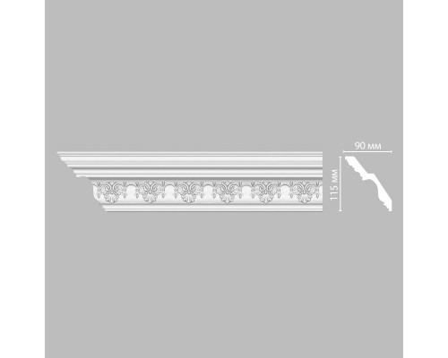 Плинтус потолочный с рисунком DECOMASTER DT-9851 (115*90*2400мм)