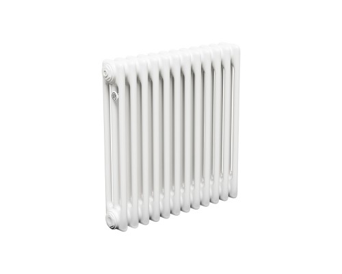 Трубчатый радиатор ТЕПЛОФОРТ ТР3057, 12 секций, боковое подключение 3/4”, белый глянец 200050