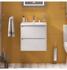 Тумба с раковиной BelBagno Kraft 39 50 bianco opaco, раковина BB-8099-3-50