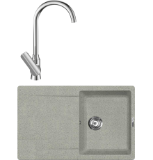 Комплект Мойка кухонная Lava L4.SCA scandic + Смеситель SG07 CR chrome