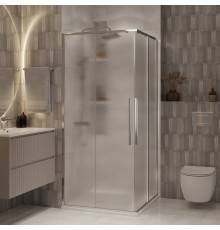 Душевой уголок Niagara Nova NG-3622-34 80x80, профиль хром, стекло шиншилла