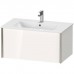 Duravit XViu Тумба подвесная 81x48x40см с раковиной, с 1 выдвижным отделением, цвет: белый глянцевый. 2336830000, XV40260B122