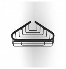 Decor Walther DW 228 Полочка для душа, угловая, подвесная, цвет: черный матовый. 0705160