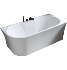 Акриловая ванна Abber AB9335-1.7 R 170x80 см, угловая, с каркасом, со сливом-переливом, асимметричная