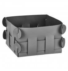 ADJ Корзинка Shlesser, 13x13xH8 см., цвет: серый/черный