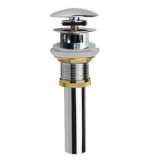 AQM7001-1 Донный клапан PushOpen, с переливом, Хром AQM7001-1