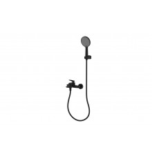 AQM6512MB Como Смеситель для ванны, с душевым набором, Ø120 мм, 3 режима, Черный матовый AQM6512MB