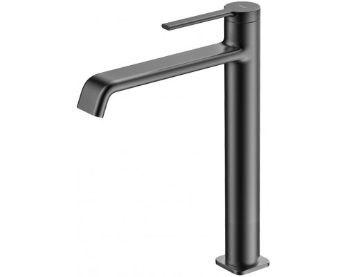 AQM6414GM Asti Смеситель для свободностоящей раковины 231 мм, гладкий, подводка ½ Серый матовый AQM6414GM