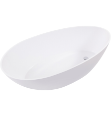 Ванна из искусственного камня Aqua de Marco Calipso 1168WCAL 170x80 см, отдельностоящая, белая, овальная