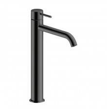 Almar Mixers Смеситель для раковины, высокий, 1 отв., без донного клапана, цвет: черный металл брашированный PVD. E214002.AB