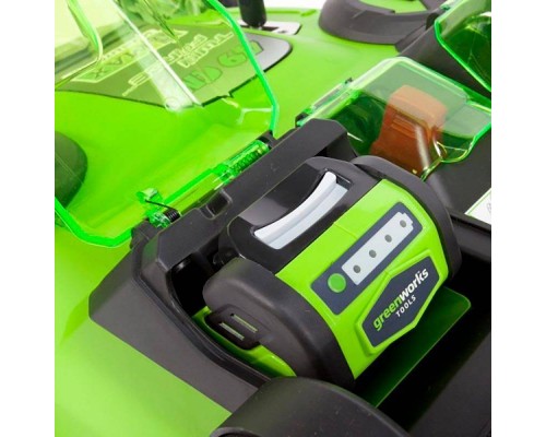 Газонокосилка аккумуляторная Greenworks G40LM49DB Twin Force (без АКБ и ЗУ) Газонокосилка аккумуляторная Greenworks G40LM49DB Twin Force (без АКБ и ЗУ)
