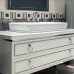 Oasis Lutetia Композиция №18 Комплект мебели напольный, 137х56хh77 см, цвет: Bianco glossy/хром.
