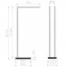 Decor Walther Straight 2 Полотенцедержатель двойной 38xh80см, напольный, цвет: хром. 0504800