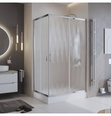 Душевой уголок BelBagno Uno UNO-195-AH-2-120/100-CH-CR стекло рифленое