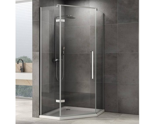 Душевой уголок Abber Ewiges Wasser AG05090 90x90, профиль хром, стекло прозрачное