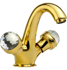 Смеситель для раковины Migliore Axo Swarovski 18510 золото