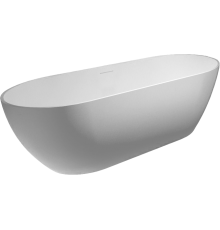 Ванна из искусственного камня Riho Bilbao B118001105 170x80 см, отдельностоящая, овальная, со сливом-переливом, матовая