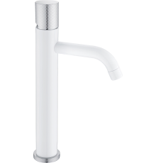 Смеситель для раковины Boheme Stick 122-WCR.2 white touch chrome