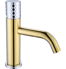 Смеситель для раковины Boheme Stick 121-GCR gold diamond chrome