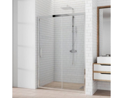 Душевая дверь в нишу Kubele DE019 D2-CLN-CH 165 см, профиль хром