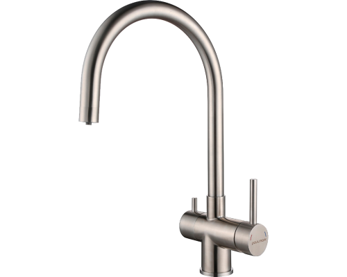 Смеситель для кухни Paulmark Heller He213218-SS нержавеющая сталь