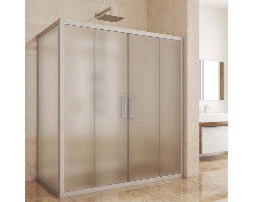 Душевой уголок Kubele DE019 R4-MAT-MT 150х70 см, профиль матовый хром