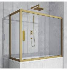 Шторка на ванну Kubele DE019 PR-CLN-BR 150х70 см, профиль бронза