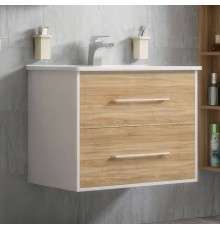 Тумба с раковиной Corozo Гольф 65, подвесная, сонома