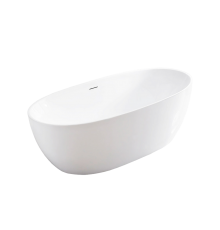 Акриловая ванна Vincea VBT-405-1860 185x90 см, отдельностоящая, овальная, с ножками, со сливом-переливом