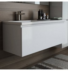 Тумба под раковину Эстет Dallas Luxe 130 подвесная, 1 ящик, L (Ненадлежащее качество: сколы на углах ящика)