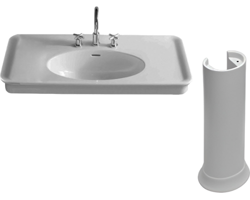 Раковина Hatria Dolcevita Y0F001 100 см, с пьедесталом