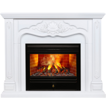 Комплект Электрокамин Real Flame Novara 26 3D + Портал Victoria 13679 белый дуб