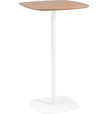Барный стол Stool Group Form 60x60 см, светлое дерево, белый