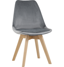 Стул Stool Group Frankfurt велюр серый