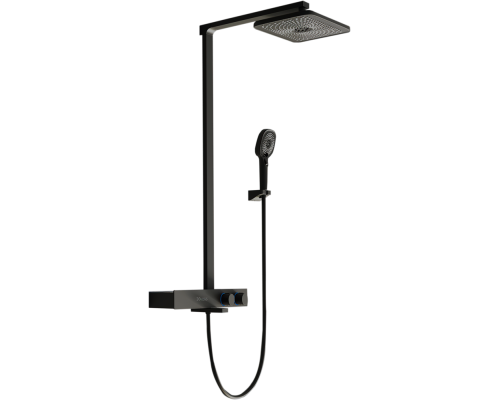 Душевая стойка Vincea Inspire VSFS-3I13TMB с термостатом, черный