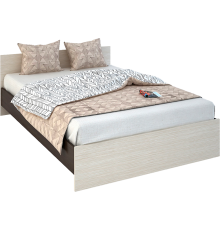 Кровать СТЕНДМЕБЕЛЬ Басса КР 557 140x200 дуб белфорт, венге
