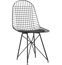 Стул Stool Group Eiffel черный, черная подушка