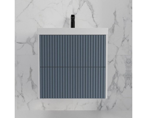 Тумба под раковину Style Line Стокгольм 60 подвесная, графит софт