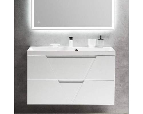 Тумба под раковину BelBagno Vittoria 100 подвесная, bianco opaco