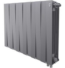 Радиатор биметаллический Royal Thermo Piano Forte 500 VDR80 12 секций, межосевое расстояние 8 см, silver satin
