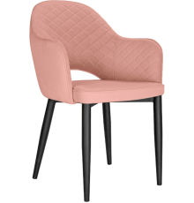 Стул Woodville Vener coral, ножки black