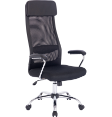 Компьютерное кресло BRABIX Flight EX-540 черное, ткань, сетка, экокожа